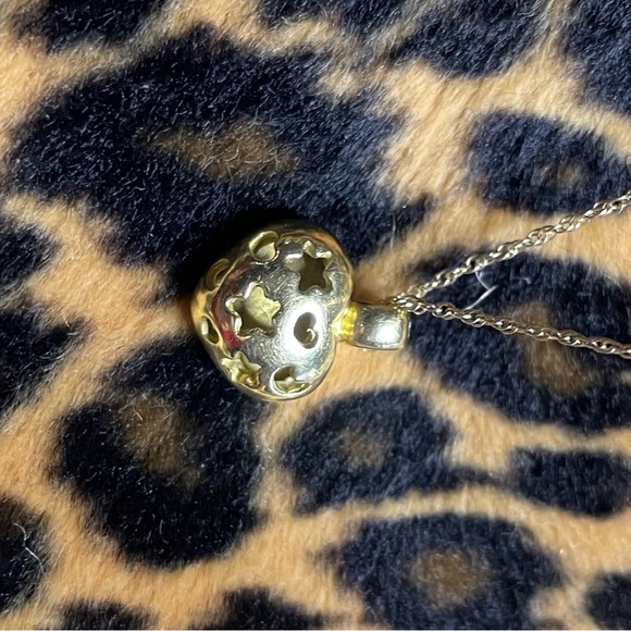 Designer 18kt yellow gold MOTHER OF PEARL & DIAMOND Heart pendant. - Picture 6 of 12